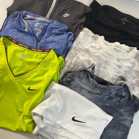 Athleta Tops - Athleta & Nike Women’s Activewear Bundle Leggings Workout Set Size S